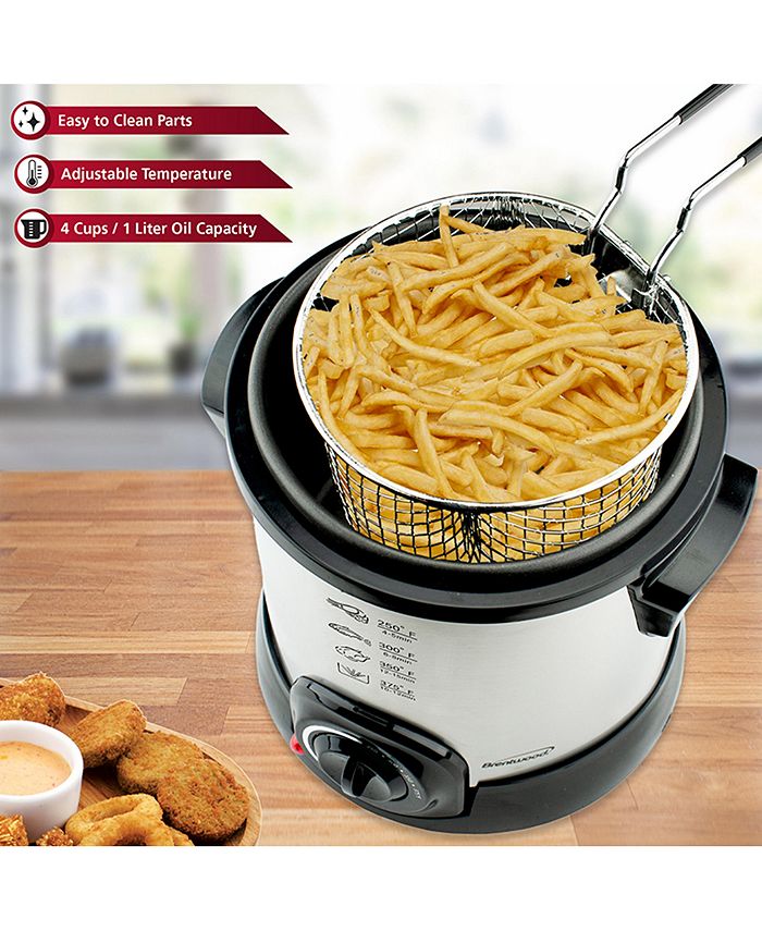 Brentwood Appliances Brentwood 1 Liter Electric Deep Fryer in Stainless Steel Macy's