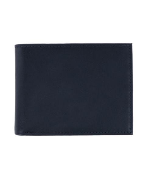 Мужской кошелёк TRAFALGAR Sergio Genuine Leather RFID Bi-Fold Passcase Wallet, цвет: Чёрный