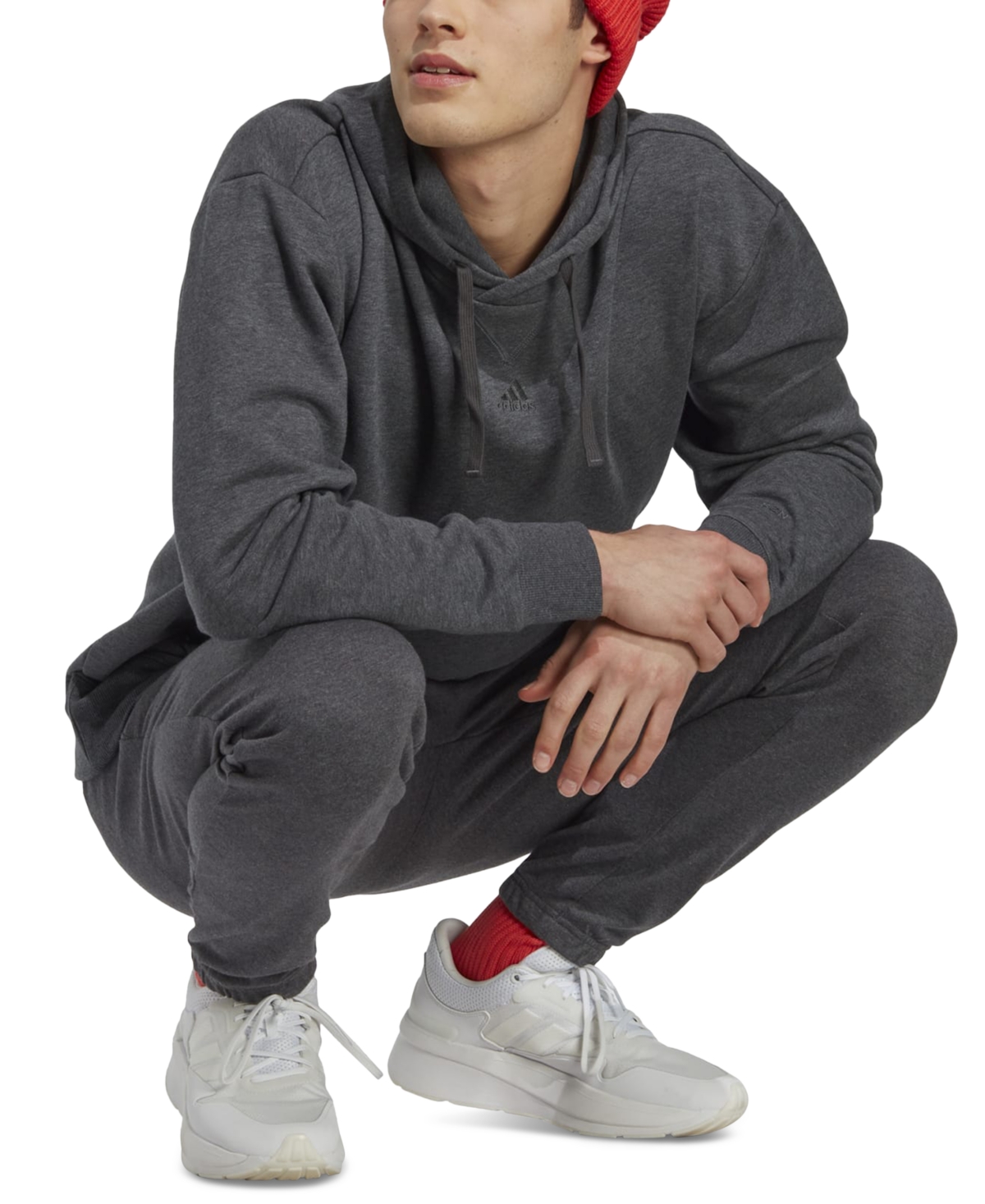 adidas Men's Essentials Single Jersey Tapered Badge of Sport Joggers