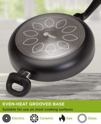 Aluminum 11" Evolve Chicken Fryer with High Dome Glass Lid and Helper Handle