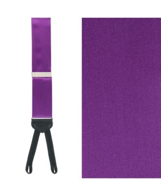 Men's Sutton Solid Color Silk Formal Suspenders | Y-Back, Adjustable Braces