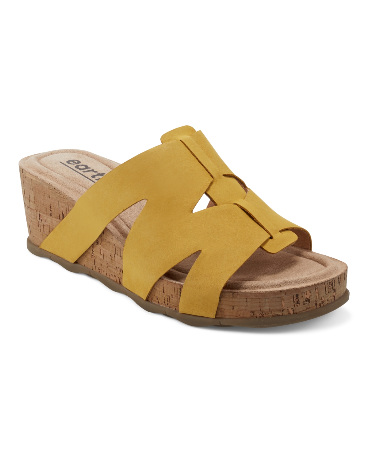 Earth Women s Willow Casual Slip on Mid Cork Wedge Sandals Women s
