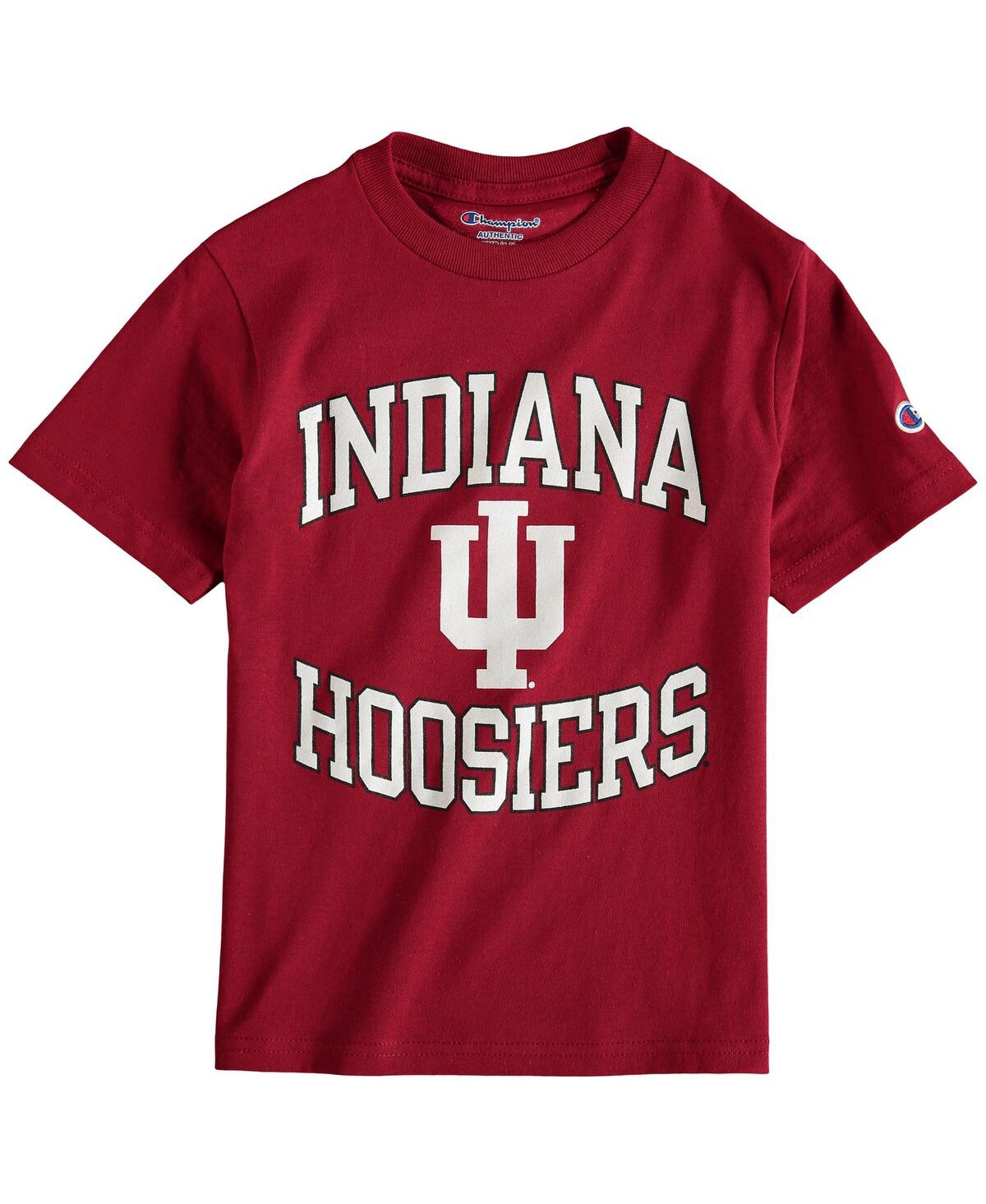 Champion Kids' Big Boys  Crimson Indiana Hoosiers Circling Team Jersey T-shirt