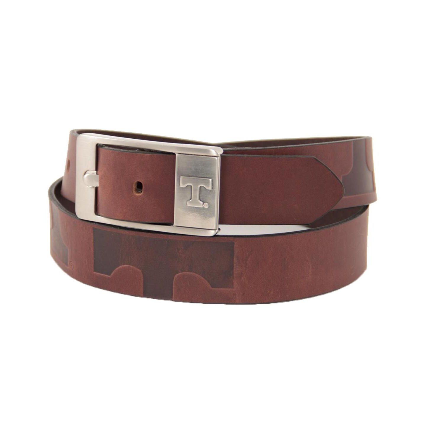 Мужской ремень Eagles Wings Tennessee Volunteers Brandish Leather Belt - Brown — фото 1