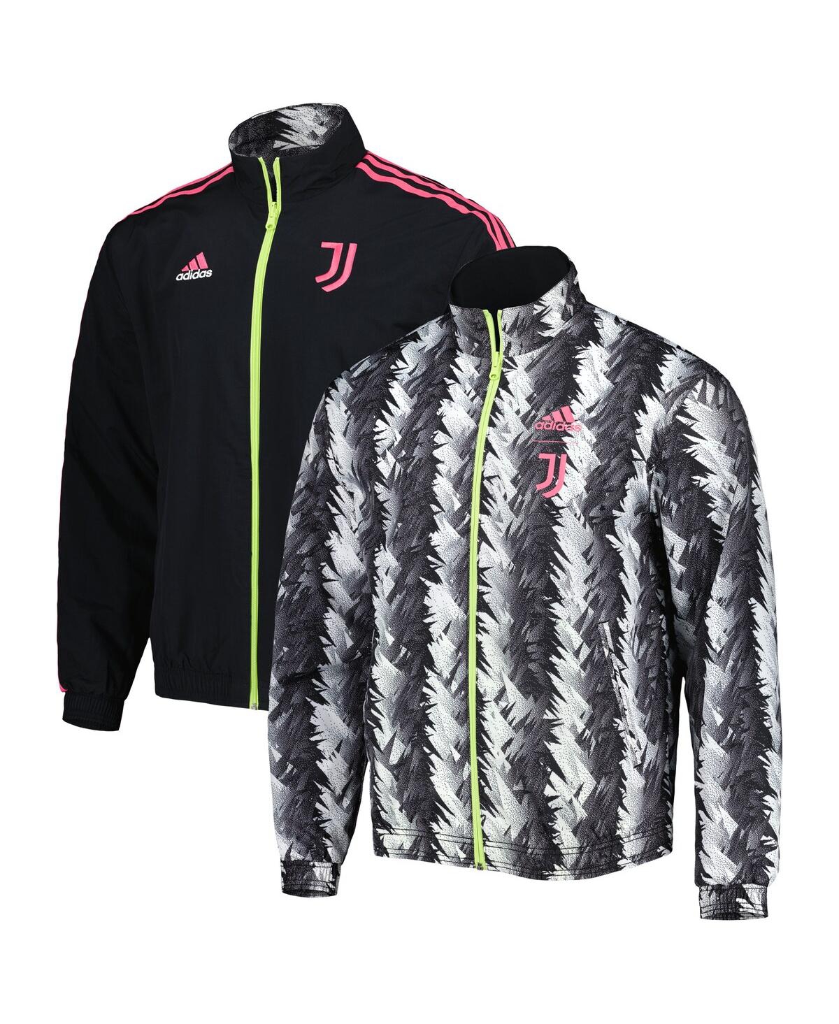 Men's adidasJuventus 2022/23 On-Field Team Logo Anthem Reversible Full-Zip Jacket - Black