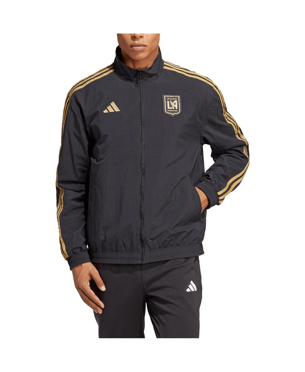 Adidas Men s adidas Black and Green Lafc 2023 On Field Anthem Full Zip Reversible Team Jacket Black Green Smart Closet