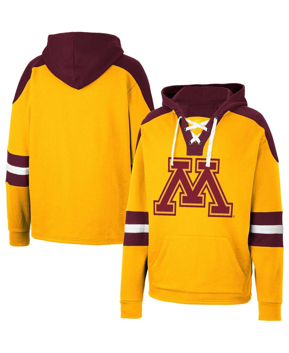 Shop Colosseum Men's  Gold Minnesota Golden Gophers Lace-up 4.0 Pullover Hoodie