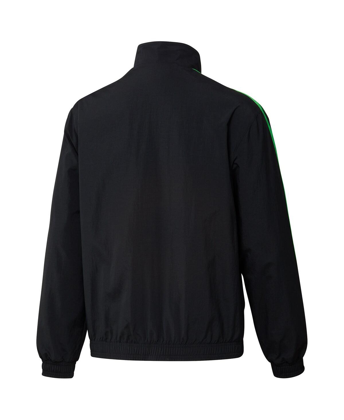 Men's adidasand Green Austin Fc 2023 On-Field Anthem Full-Zip Reversible Team Jacket - Black, Green