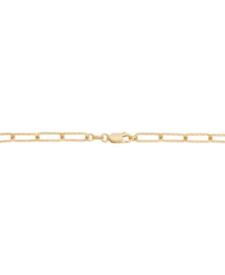 Giani Bernini Textured Paperclip Link Bracelet, Created for Macy's