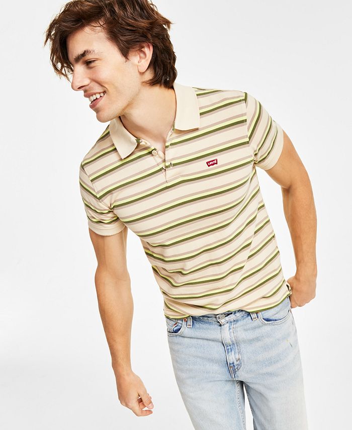 Levi's Men's Housemark Regular Fit Short Sleeve Polo Shirt - Macy's