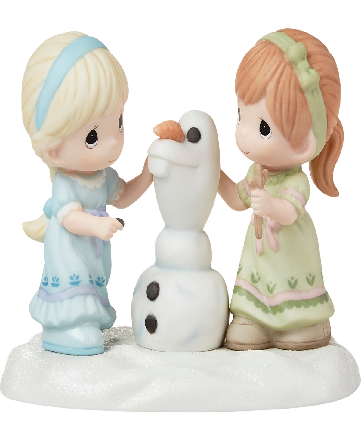 Precious Moments 222025 Disney Showcase Frozen Building A Snowman Is Better With You Disney Frozen Bisque Porcelain F In Multicolored