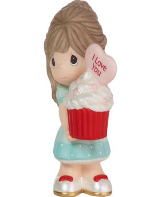 222001E You Bake Me Happy Brunette Girl Porcelain Figurine