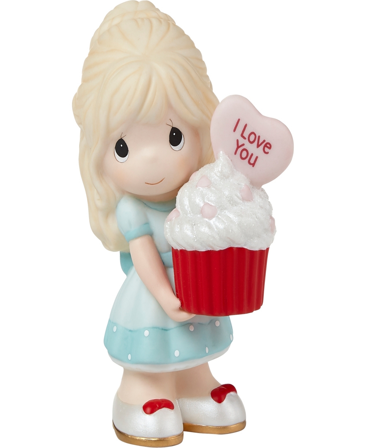 Precious Moments 222001 You Bake Me Happy Blonde Girl Porcelain Figurine In Multicolored