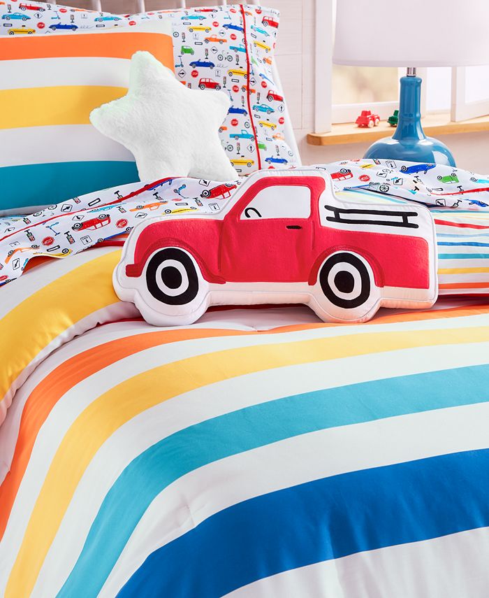 Charter Club Kids Rainbow Stripe Cotton 2Pc. Comforter Set, Twin, Created for Macy's Macy's