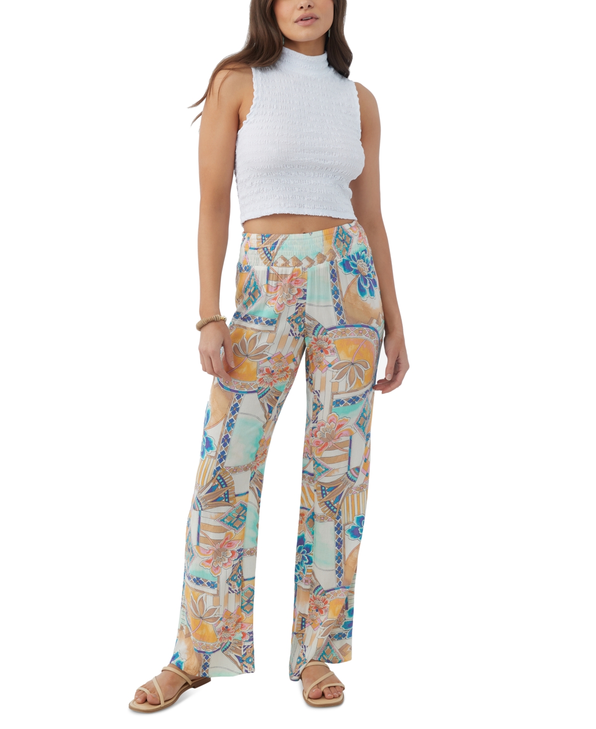 O'neill Juniors' Johnny Zephora Printed Pull-on Pants In Multi