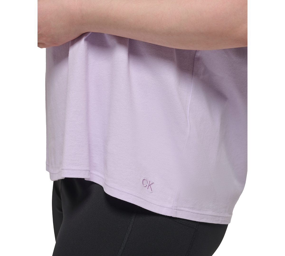 Calvin Klein Performance Plus Size Cotton V-Neck Short-Sleeve T-Shirt