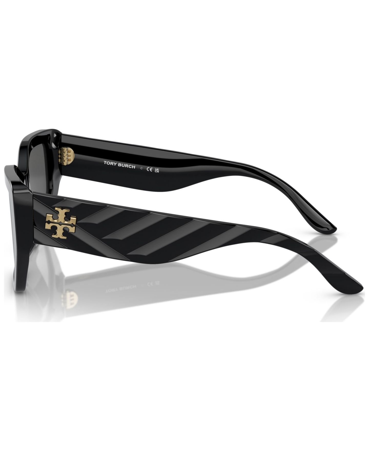 Женские солнцезащитные очки Tory Burch Sunglasses, TY7187U, цвет: Чёрный — фото 5