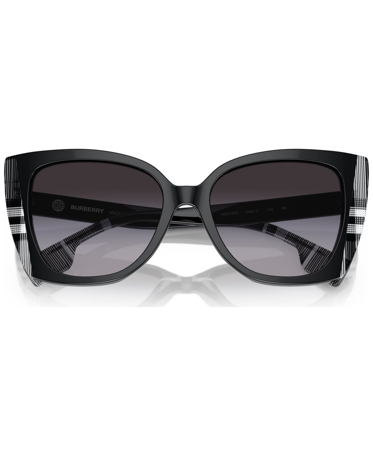 Женские солнцезащитные очки Burberry Sunglasses, BE4393 Meryl, цвет: Чёрный — фото 5