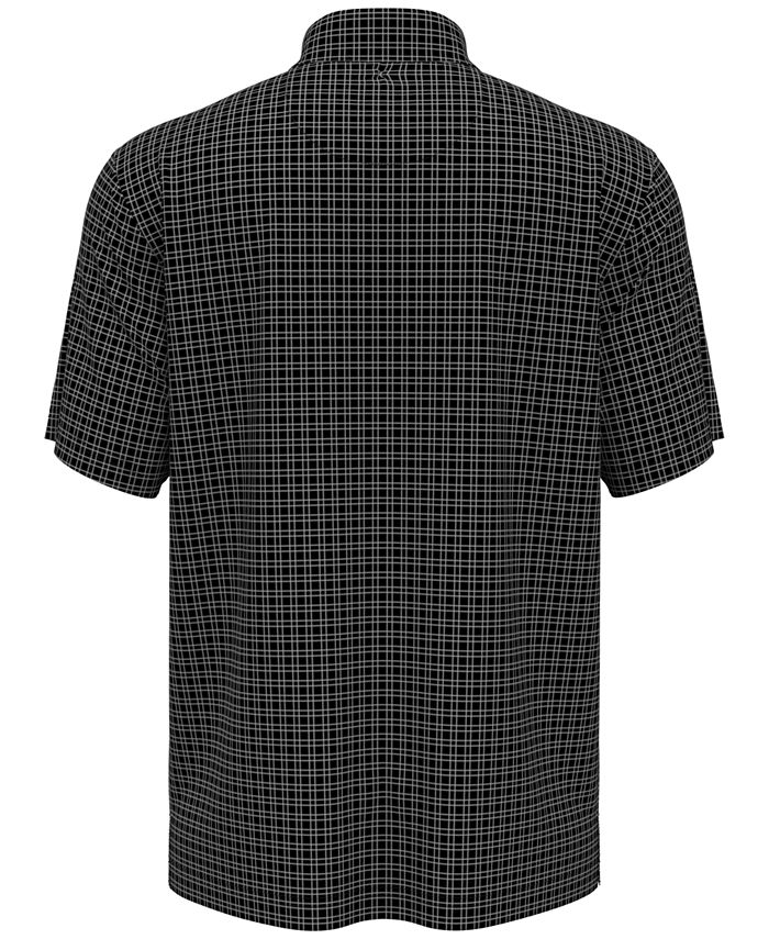PGA TOUR Men's Plaid Print Short-Sleeve Performance Polo Shirt - Macy's