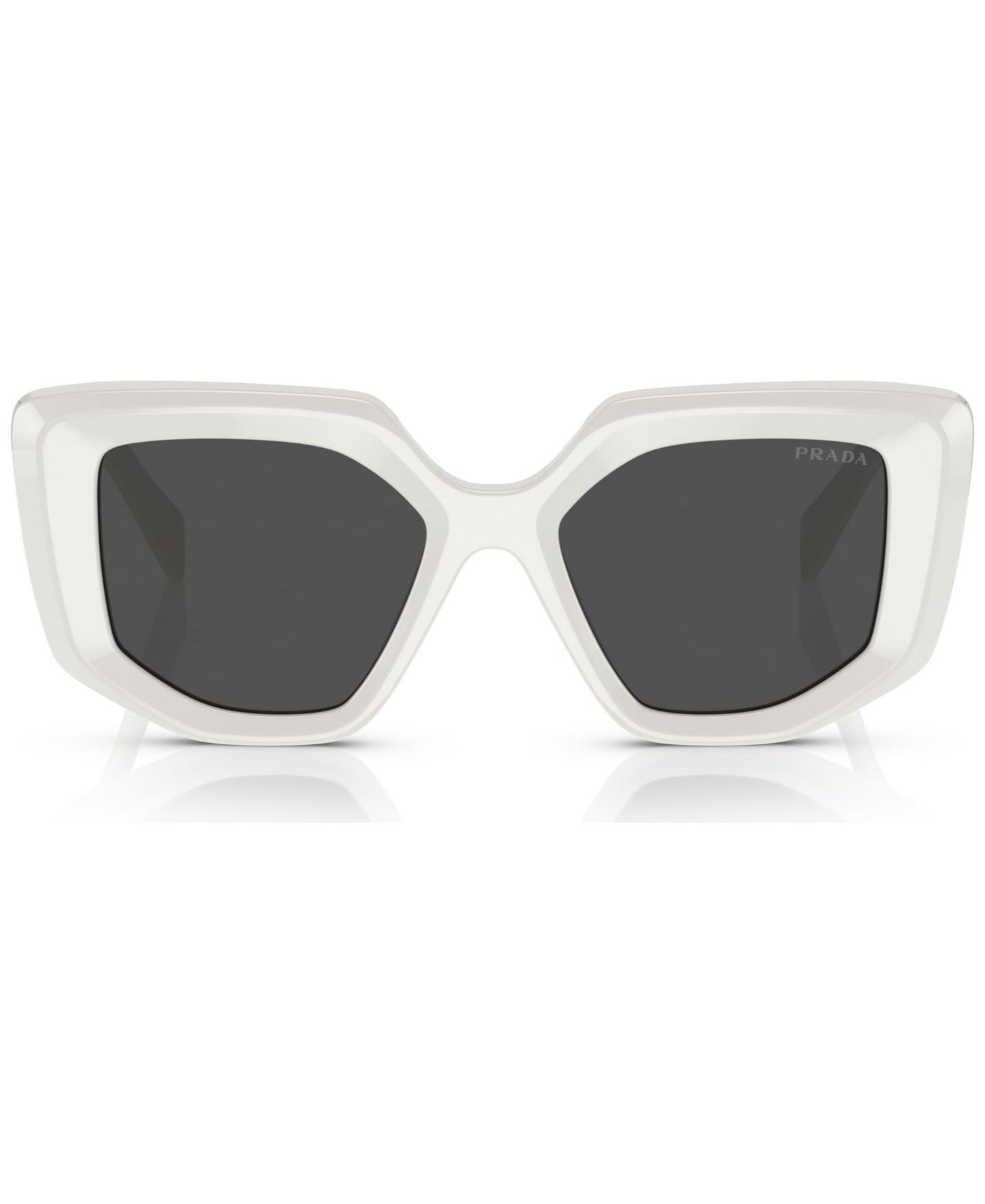 Женские солнцезащитные очки PRADA Symbole Rectuangular Sunglasses, PR 14ZS, цвет: Talc — фото 4