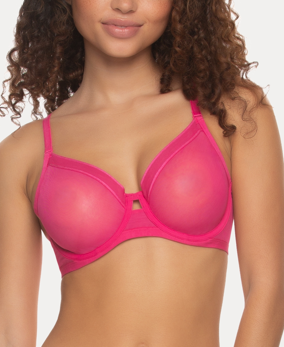 Paramour Women's Ethereal Sheer Mesh Underwire Bra, 115159 In Fuscia