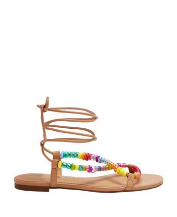 Katy Perry Women's The Halie Bead Lace-Up Sandals - Macy's
