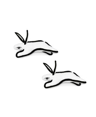 Tuffy Jr Barnyard Rabbit White, 2-Pack Dog Toys - Macy's