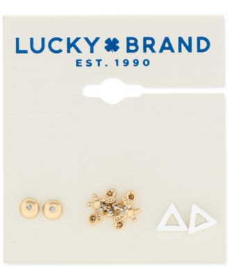 Lucky Brand - Two-Tone Stud Earrings Set