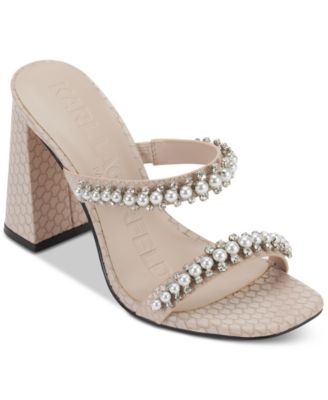 KARL LAGERFELD PARIS - Women's Rayan Slip-On Double-Band Slide Sandals