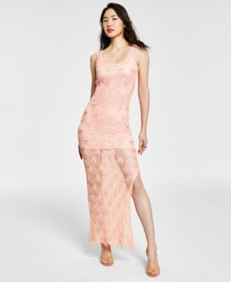 GUESS Women's Liza Sleeveless Sequined-Knit Maxi Dress - Macy's