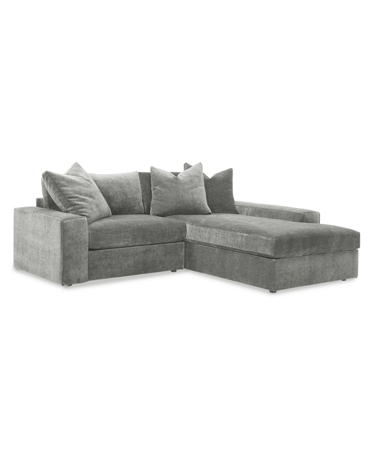 Furniture Michola 98" 2-pc. Fabric Sectional With Chaise, Created For Macy's In Zion Forest
