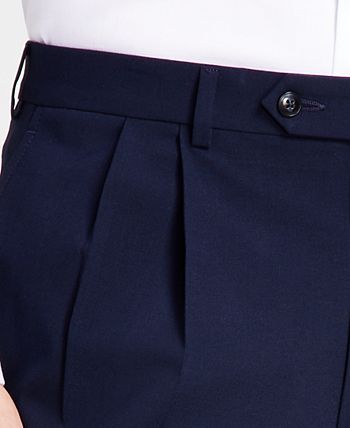 Marks & Spencer St. Michael Dress Pants Mens 32x31 Black Straight Pleated  Slacks