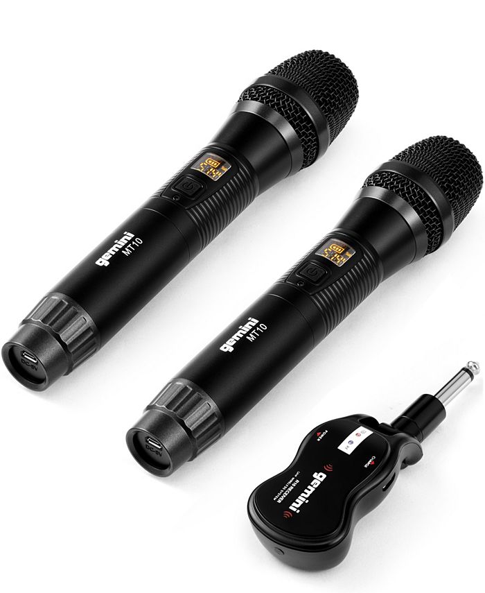 Gemini Dual Handheld Wireless UHF Microphone System, Set of 2 Macy's