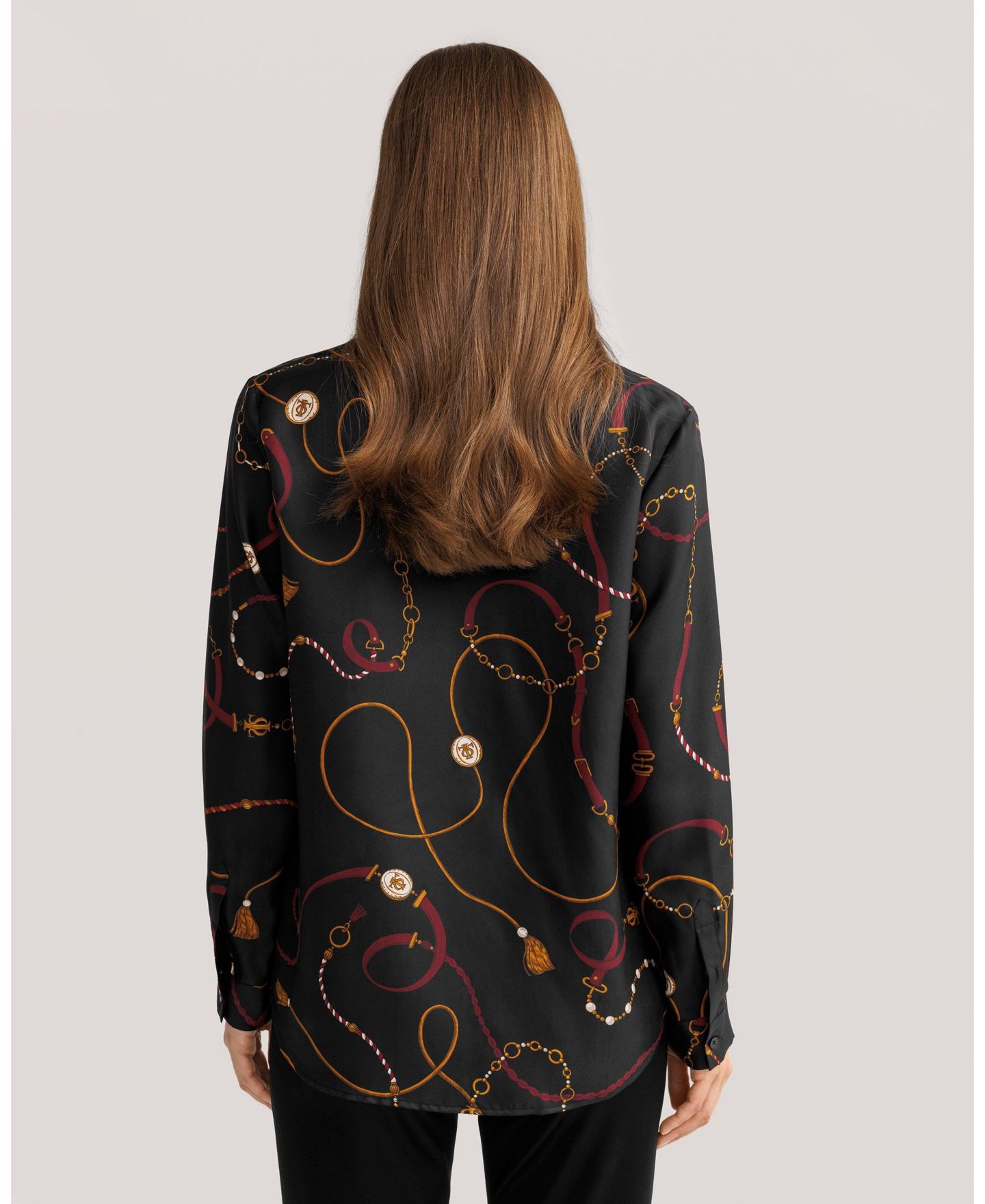 Женская рубашка LILYSILK Louisville Print Silk, цвет: С принтом — фото 7