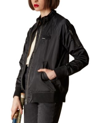 Women's Satin Bomber Jacket