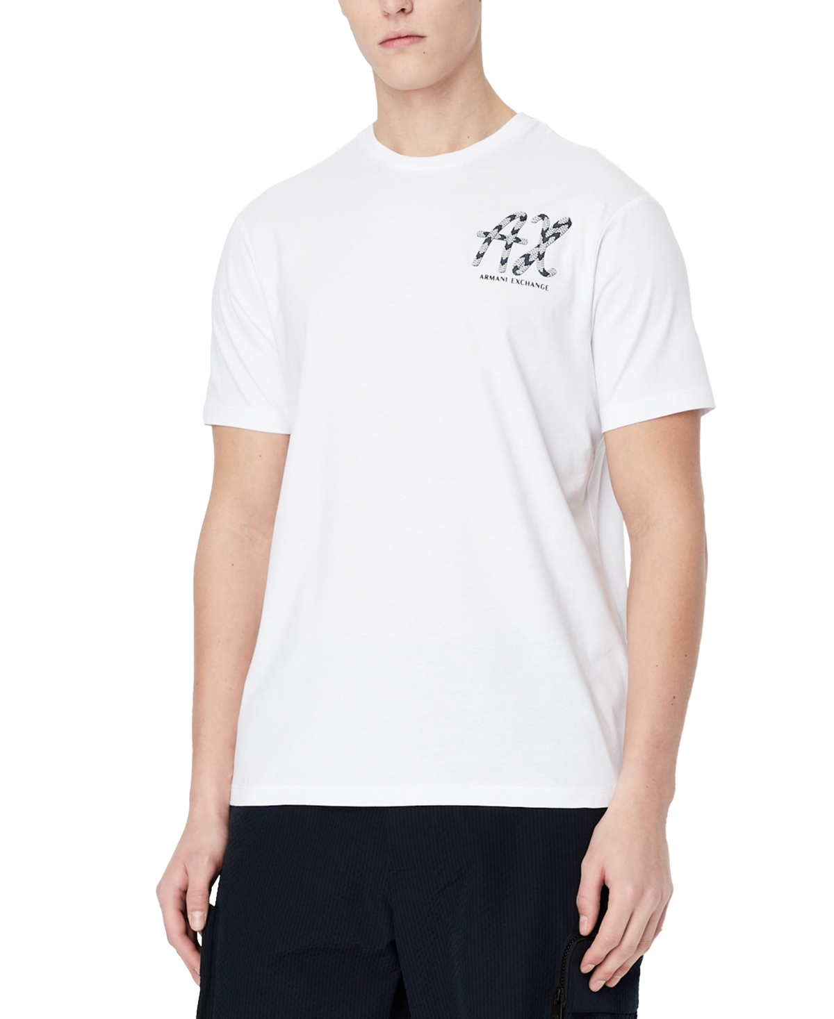 A X Armani Exchange Men's Rope Logo Graphic T-shirt In White