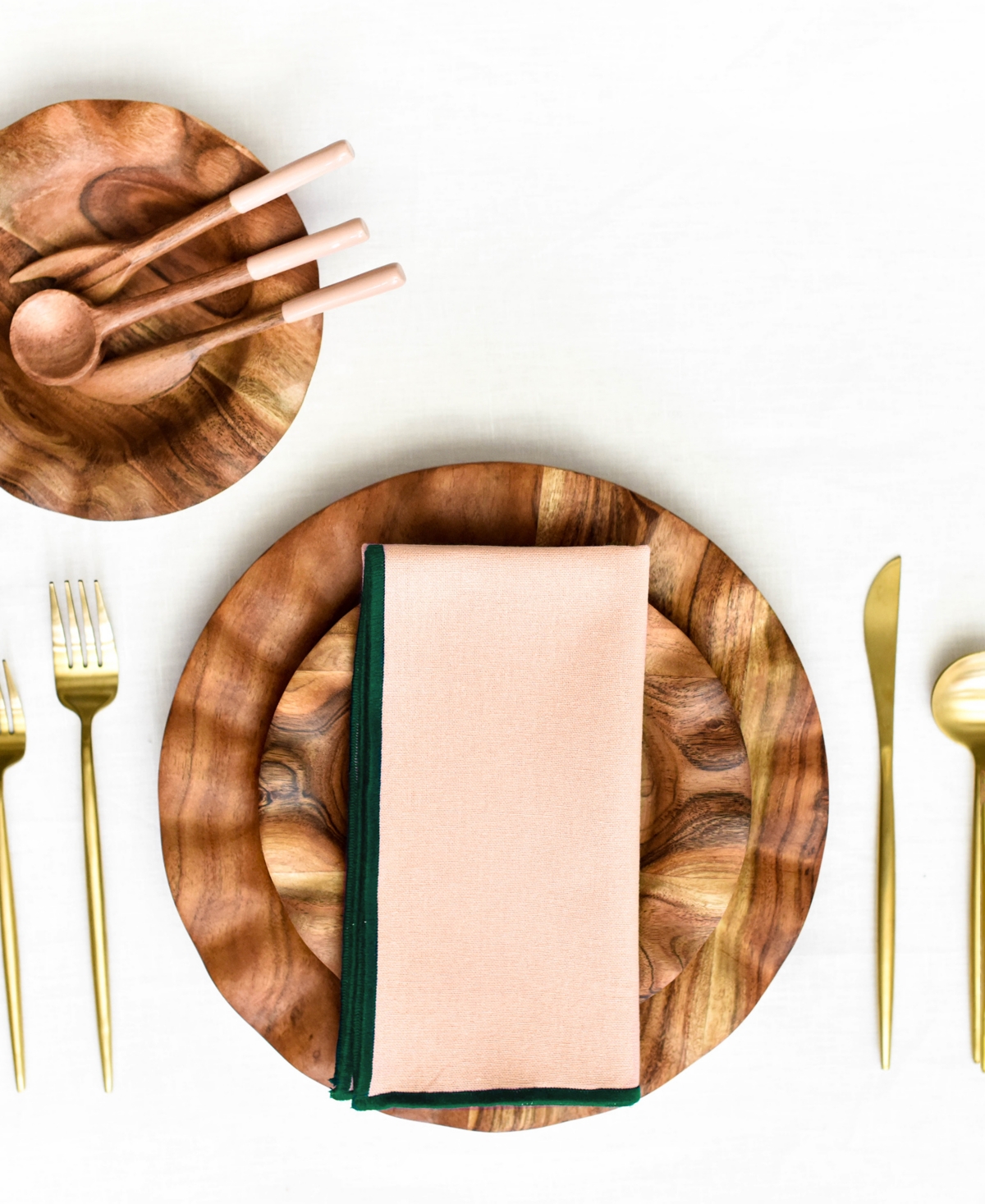 Coton Colors by Laura Johnson Color Block Set/4 - Blush And Pine