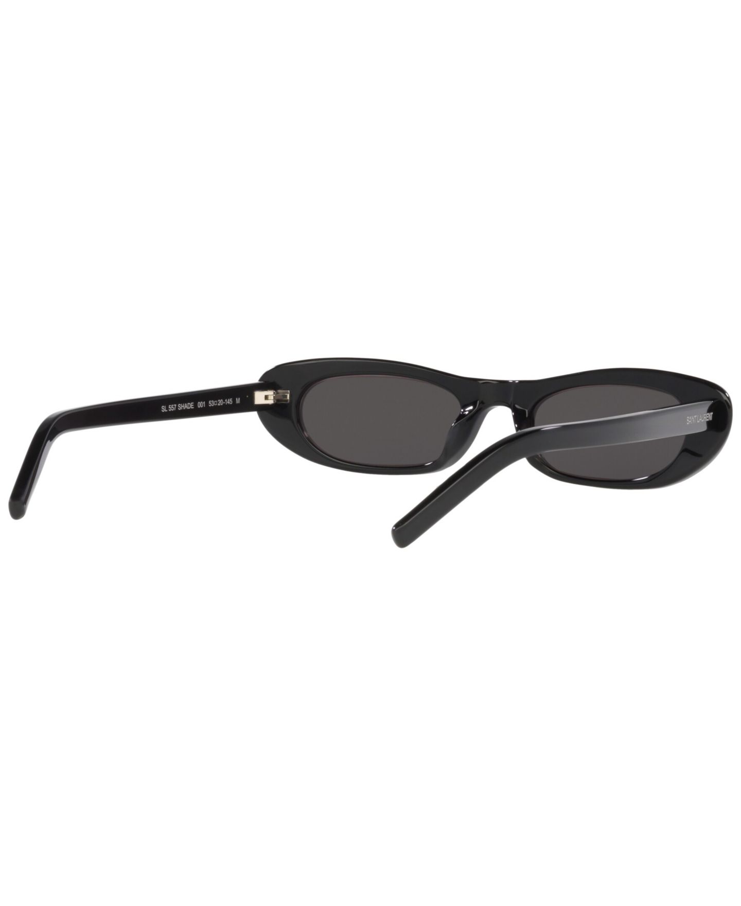 Женские солнцезащитные очки Saint Laurent Sunglasses, SL 557 Shade, цвет: Чёрный — фото 9