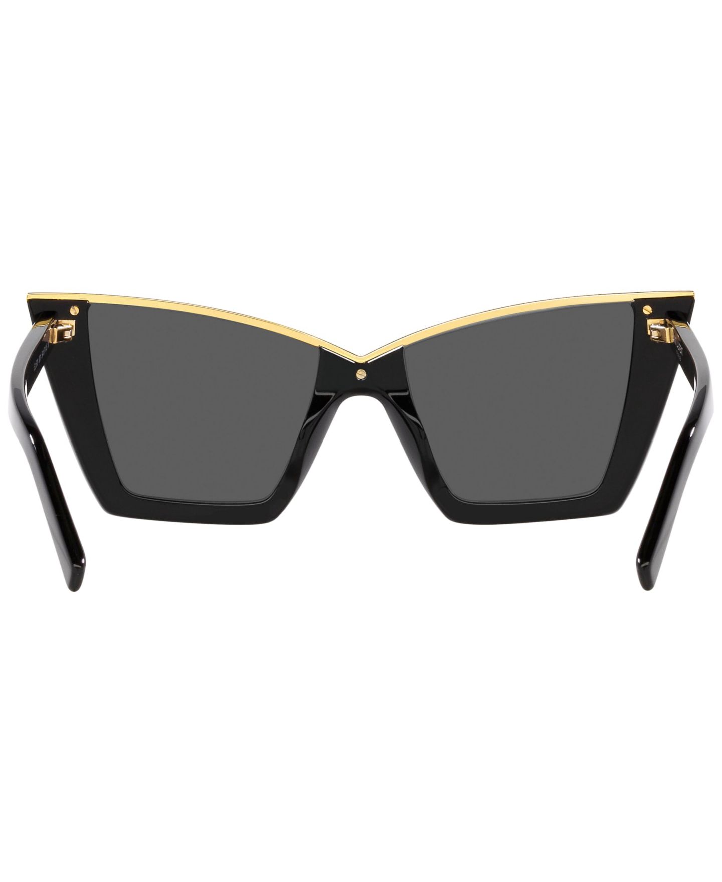 Женские солнцезащитные очки Saint Laurent Sunglasses, SL 570, цвет: Чёрный / Золотой — фото 6