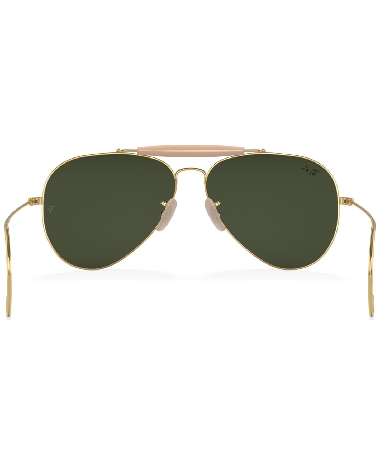 Солнцезащитные очки Ray-Ban Unisex Outdoorsman Aviation Collection Sunglasses, RB303058-X 58, цвет: Золотой — фото 5