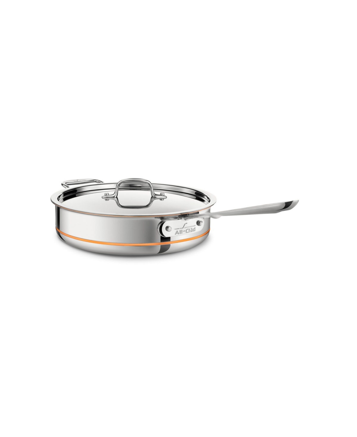 All-clad Stainless Steel, Aluminum And Copper Core 5-ply Bonded 5-quart Saute Pan With Lid In Silver