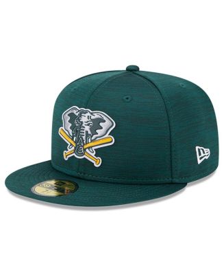 New Era Men's Green Oakland Athletics 2023 Clubhouse 59FIFTY Fitted Hat ...