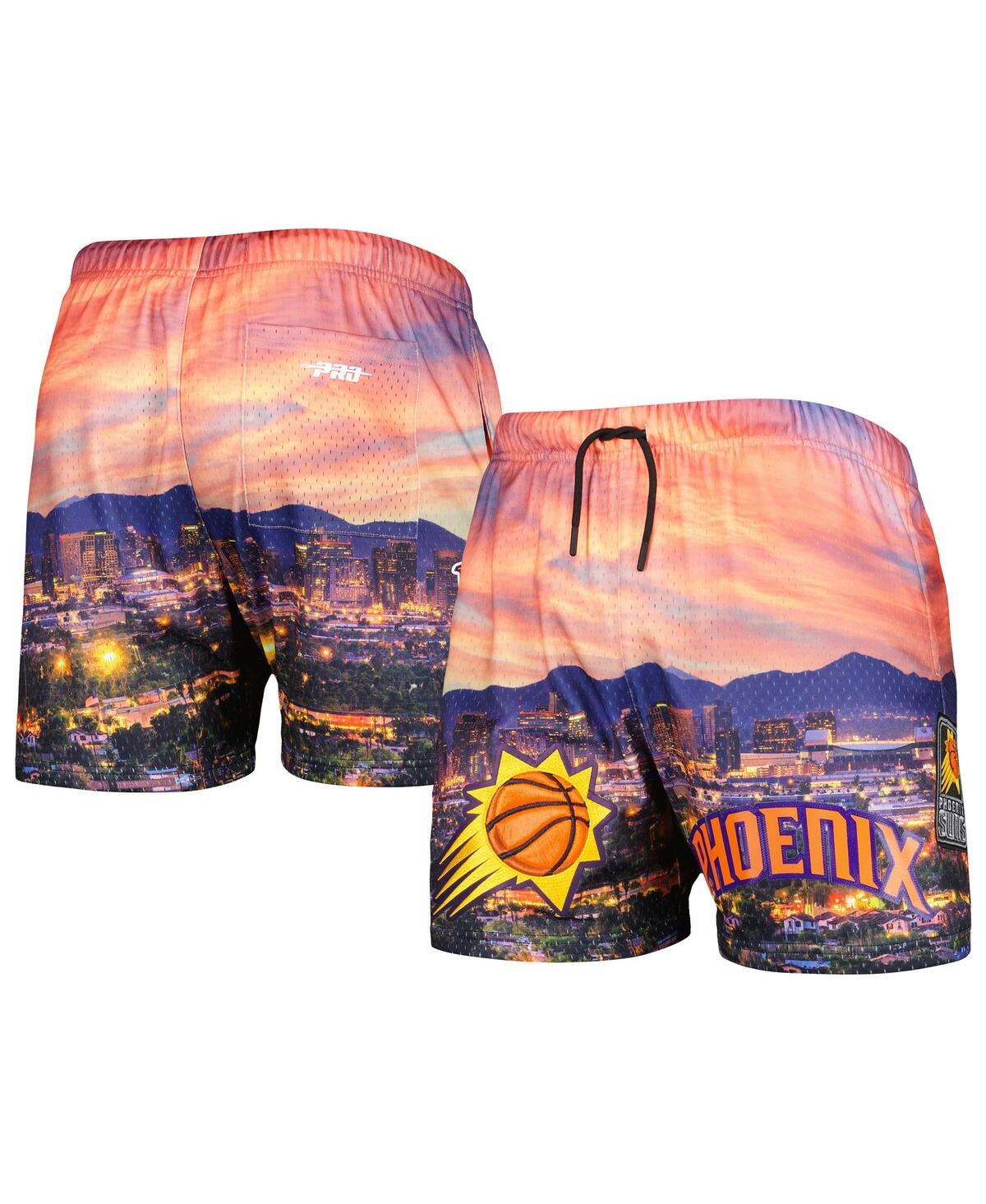 Shop Pro Standard Men's  Phoenix Suns Cityscape Shorts In Pink,purple