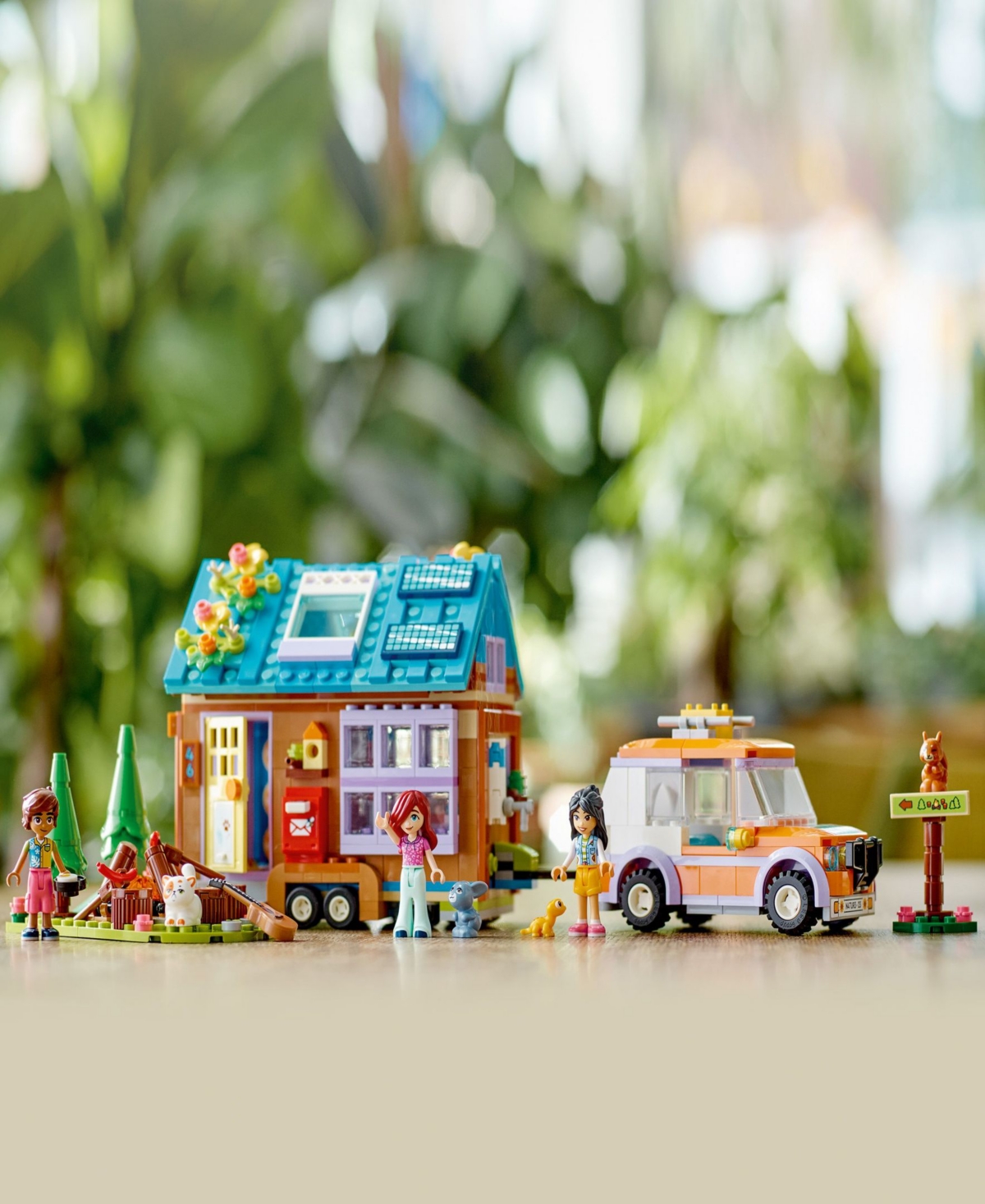Shop Lego Friends Mobile Tiny House 41735 Building Toy Set With Leo, Liann, Paisley And Pets Figures In Multicolor