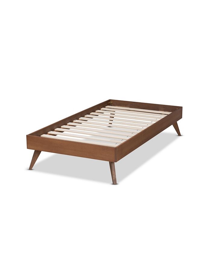 Baxton Studio Lissette Mid-Century Modern Twin Size Finished Wood ...