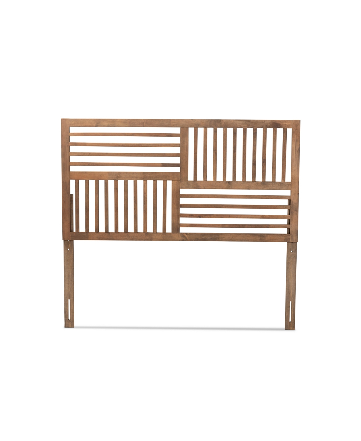 Baxton Studio Adler Modern And Contemporary Transitional Full Size Finished Wood Headboard In Ash Walnut