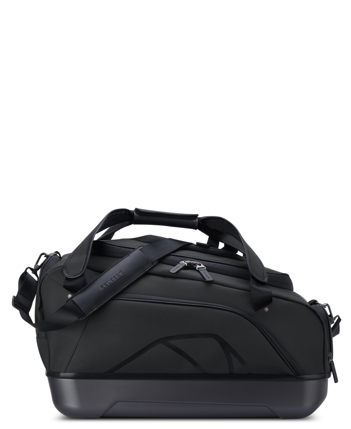 Peugeot Voyages 21" Carry-on Duffle Bag In Black