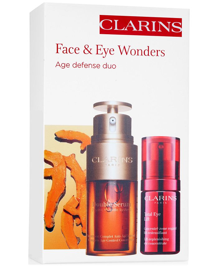 Clarins 2Pc. Double Serum & Total Eye Lift AntiAging Skincare Set