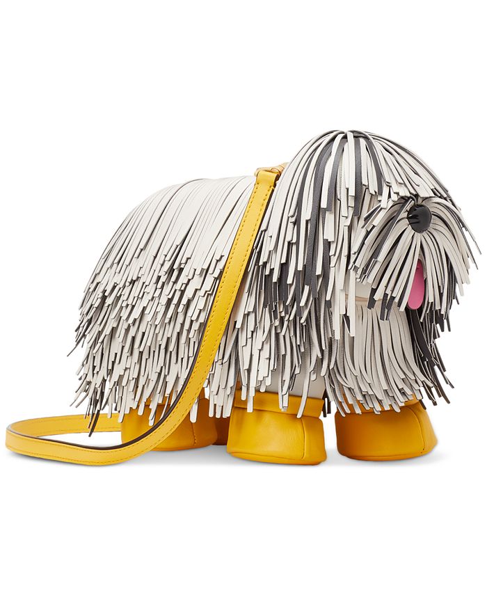 kate spade new york Fringed Show Dog 3D Small Leather Crossbody & Reviews -  Handbags & Accessories - Macy's