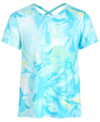 ID Ideology - Toddler & Little Girls Printed Criss-Cross Short-Sleeved T-shirt